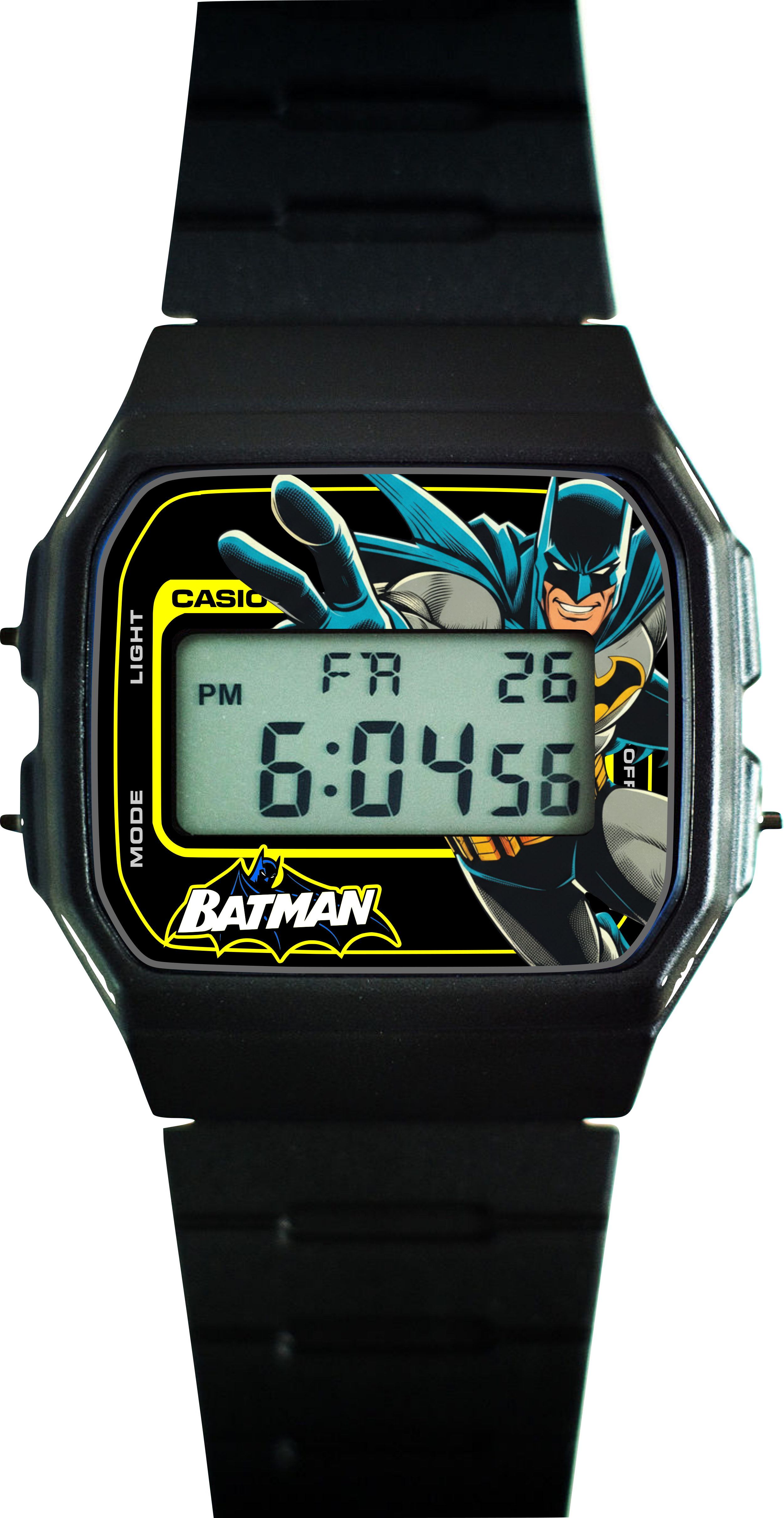 Custom Casio F91W - Custom watch face - Classic Batman