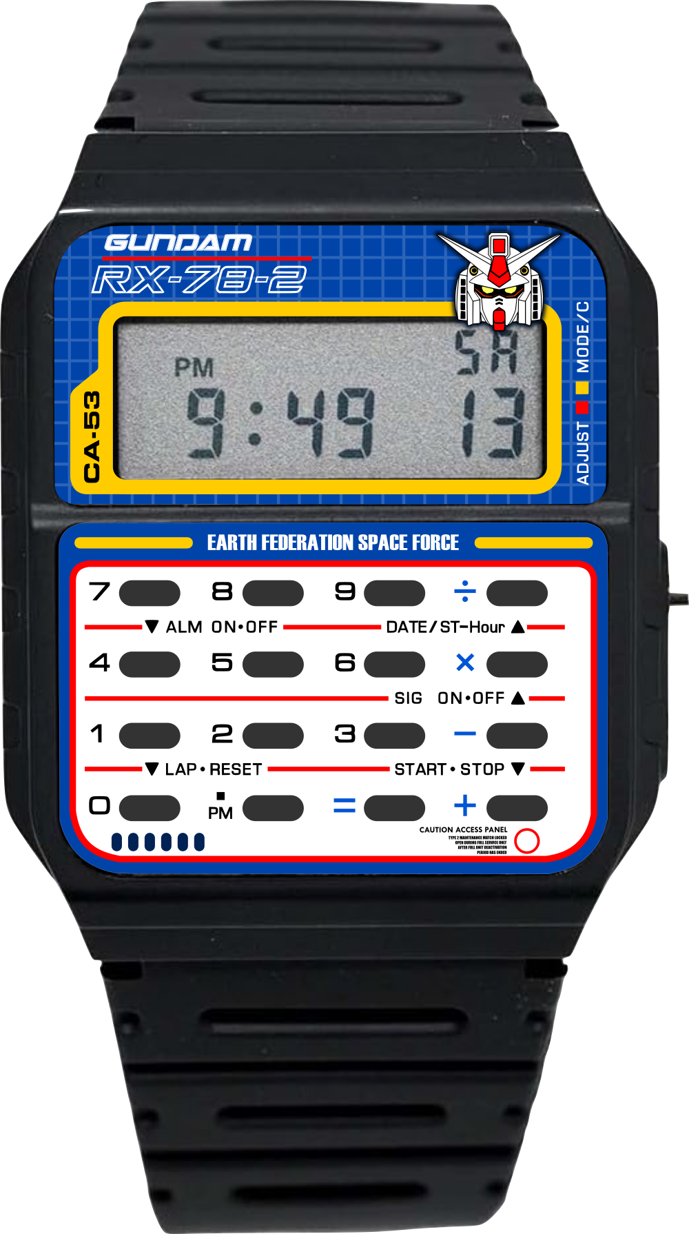 Custom Casio CA-53w - Gundam