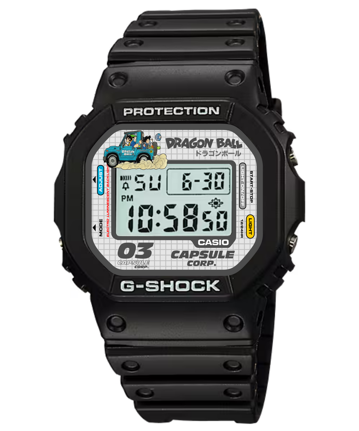 Custom Casio DW5600 - Capsule Corp Dragon Ball