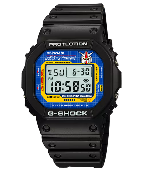 Custom Casio DW5600 - Custom watch face - Gundam