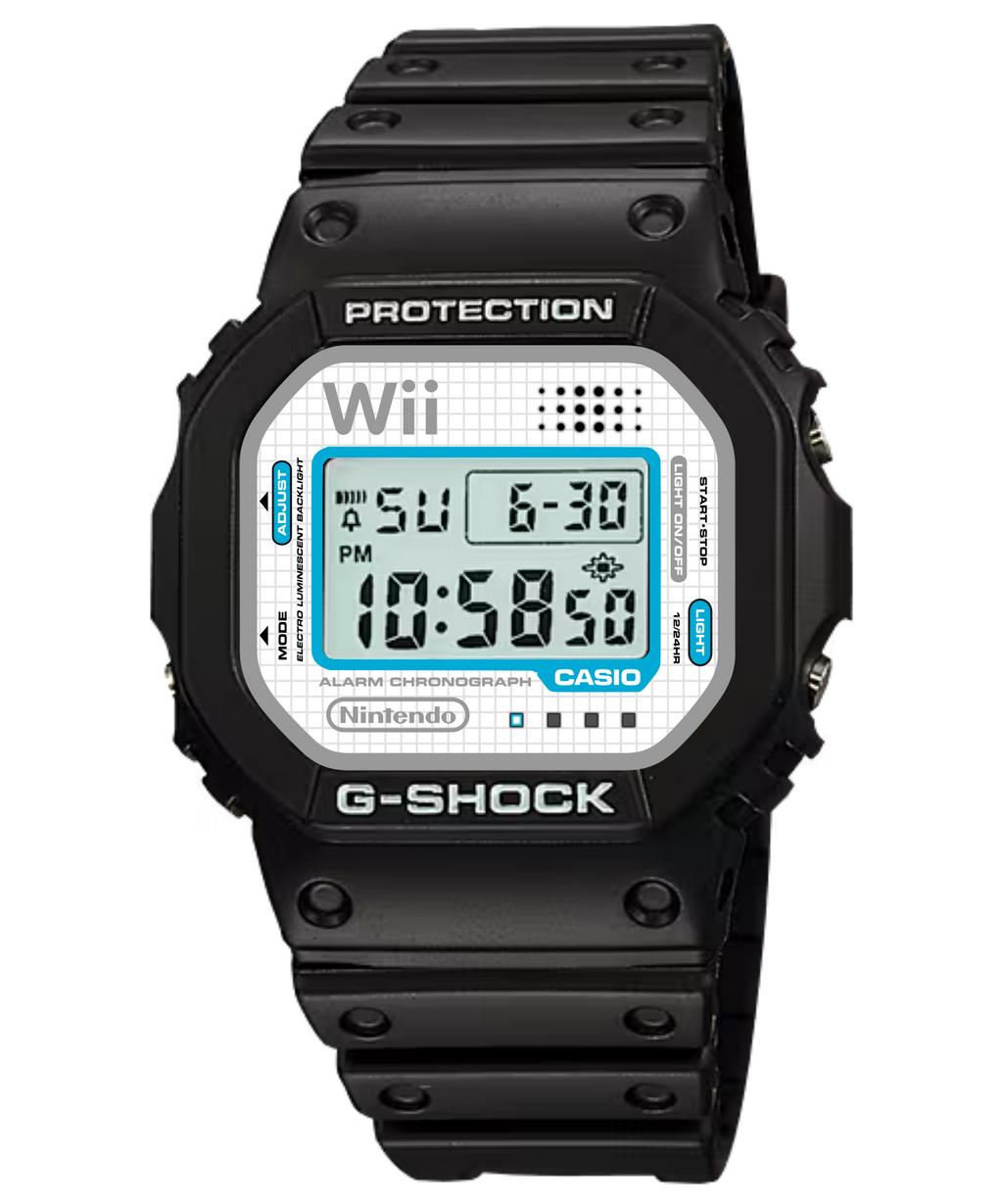 Custom Casio DW5600 - Custom watch face - Nintendo Wii Theme