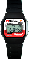 Custom Casio F91W - Custom watch face - Team McLaren Honda F1 Theme