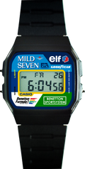Custom Casio F91W - Custom watch face - Team Benetton F1 Theme Tribute