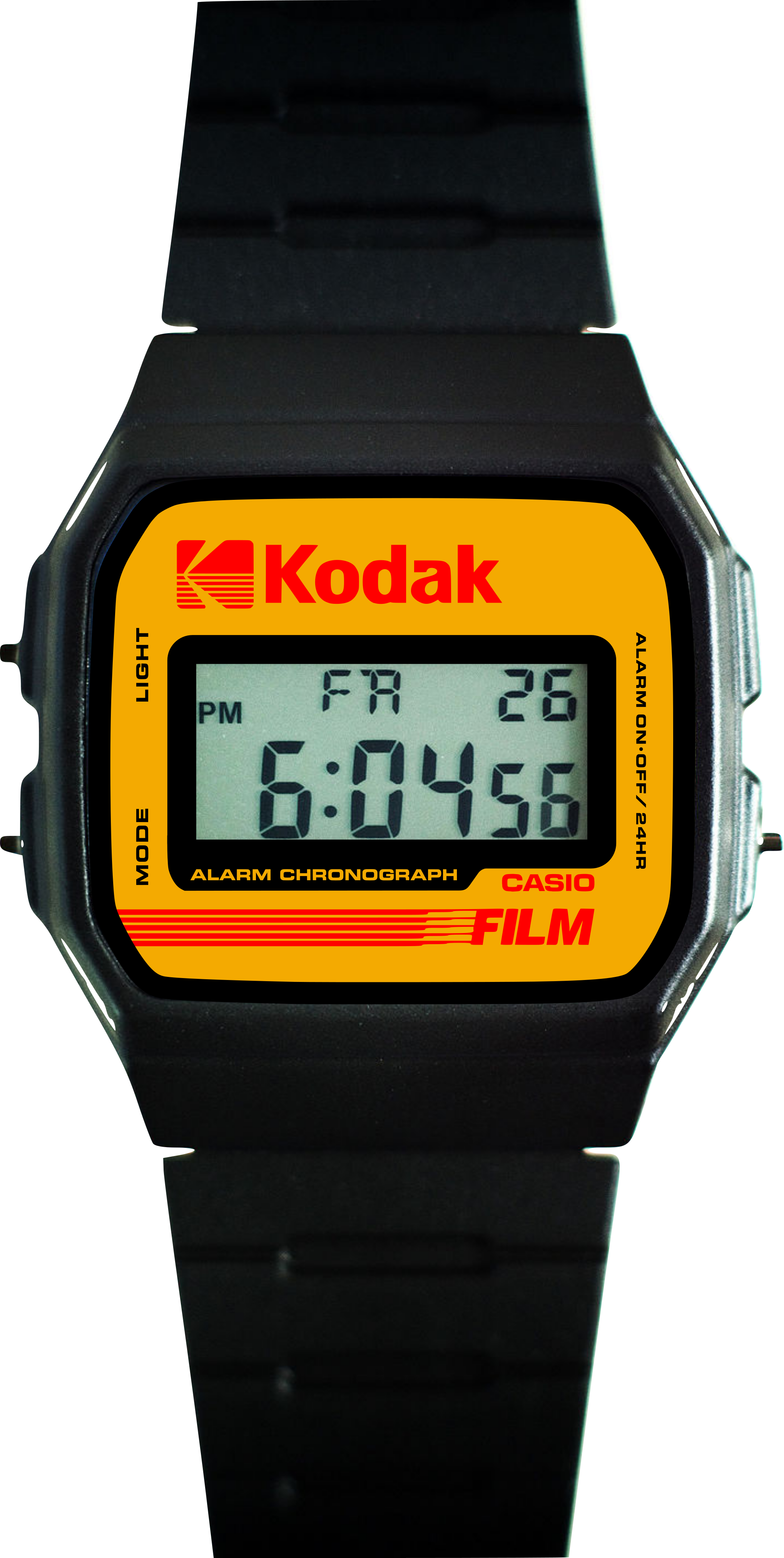 Custom Casio F91W - Custom watch face - Kodak Tribute