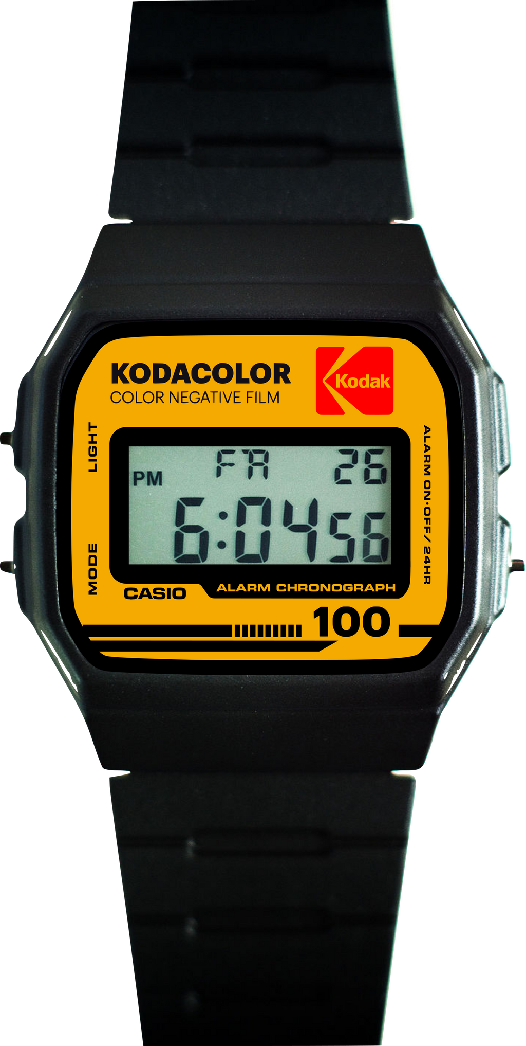 Custom Casio F91W - Custom watch face - Kodak Tribute