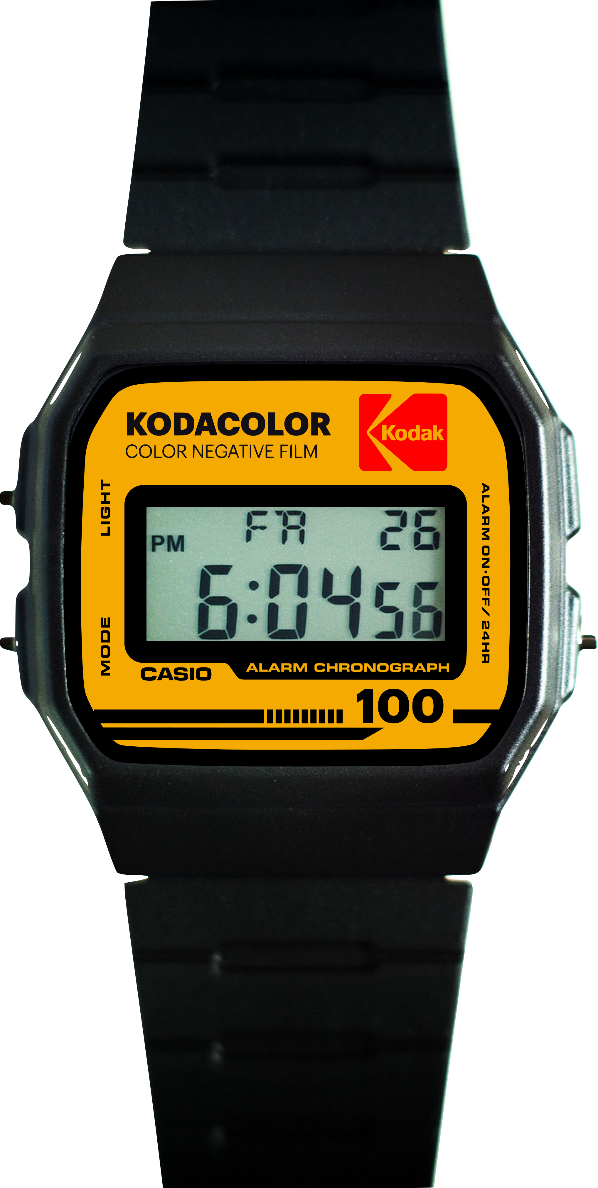 Custom Casio F91W - Custom watch face - Kodak Tribute