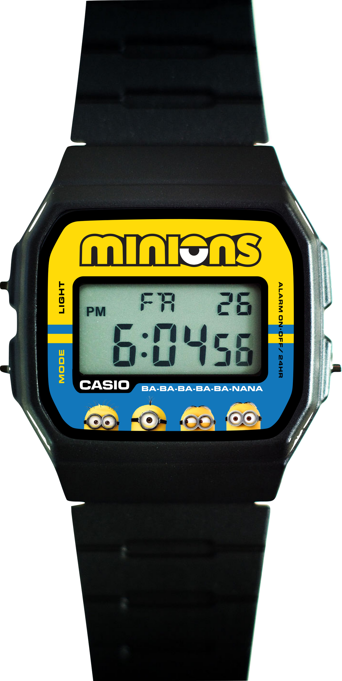 Custom Casio F91W - Custom watch face - Minions Theme