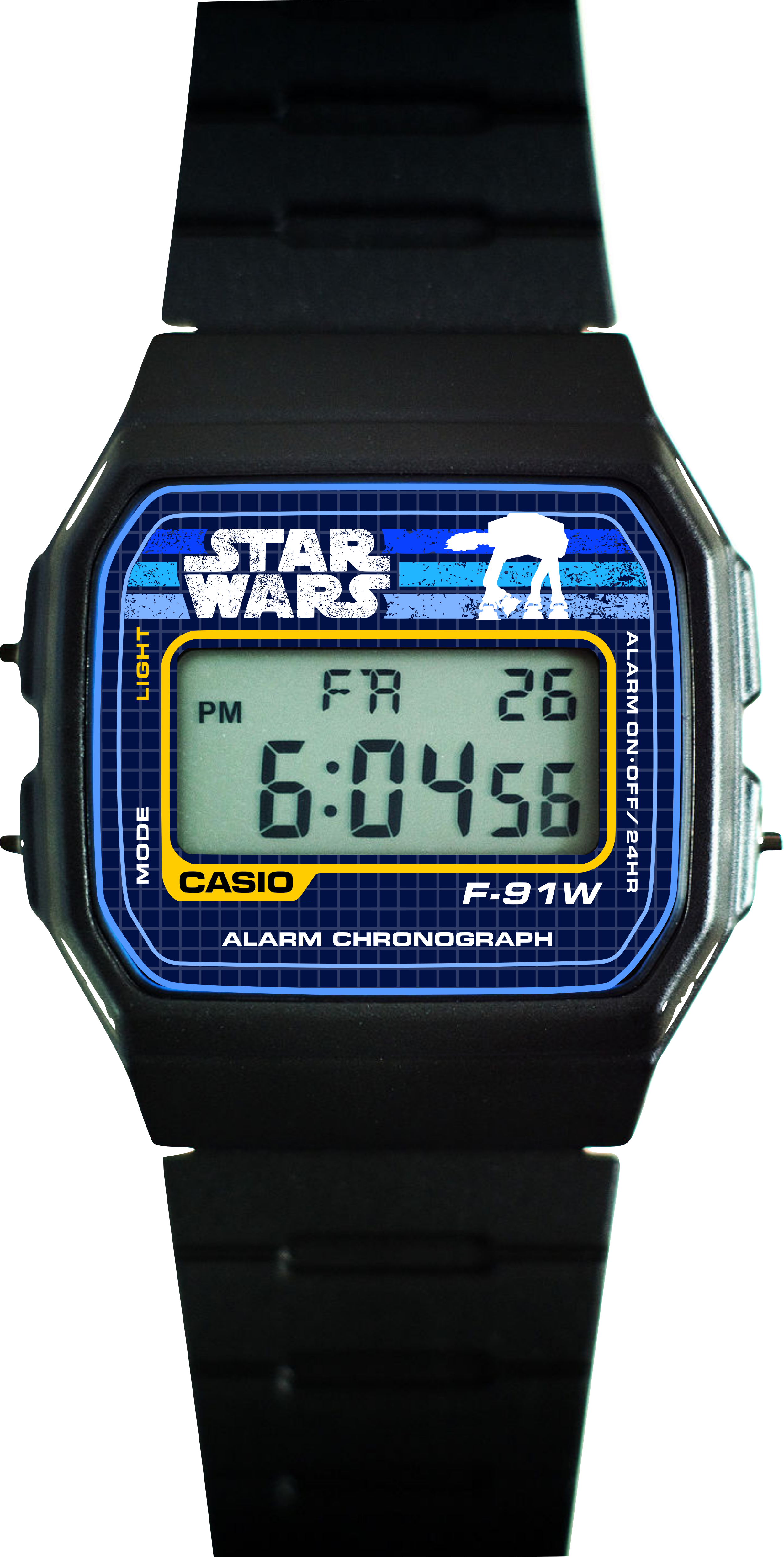 Custom Casio F91W - Custom watch face - Star Wars Theme