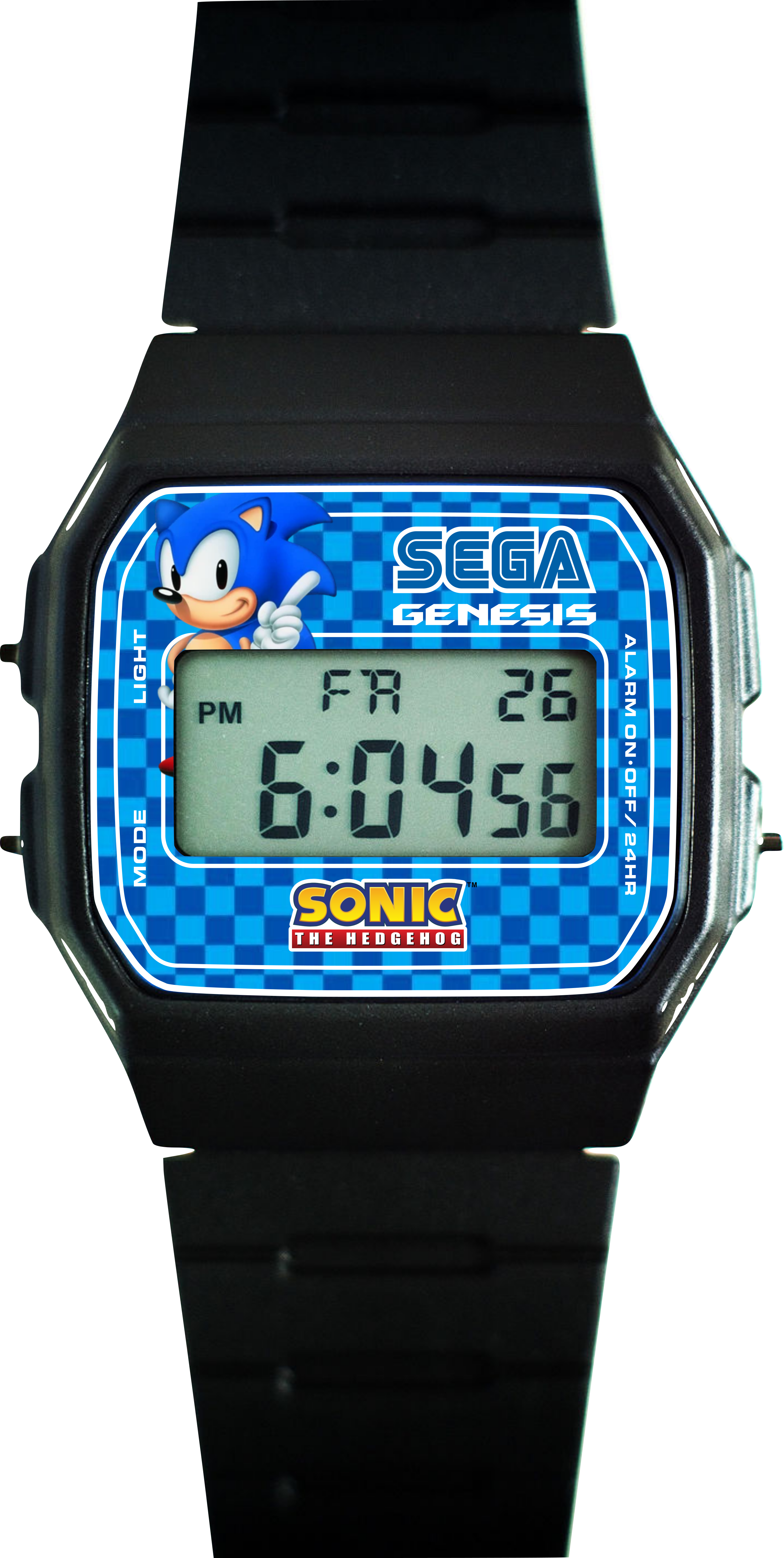 Custom Casio F91W - Custom watch face - SEGA / Sonic The Hedgehog Theme