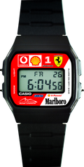 Custom Casio F91W - Custom watch face - Team Ferrari F1 2004 Theme Tribute