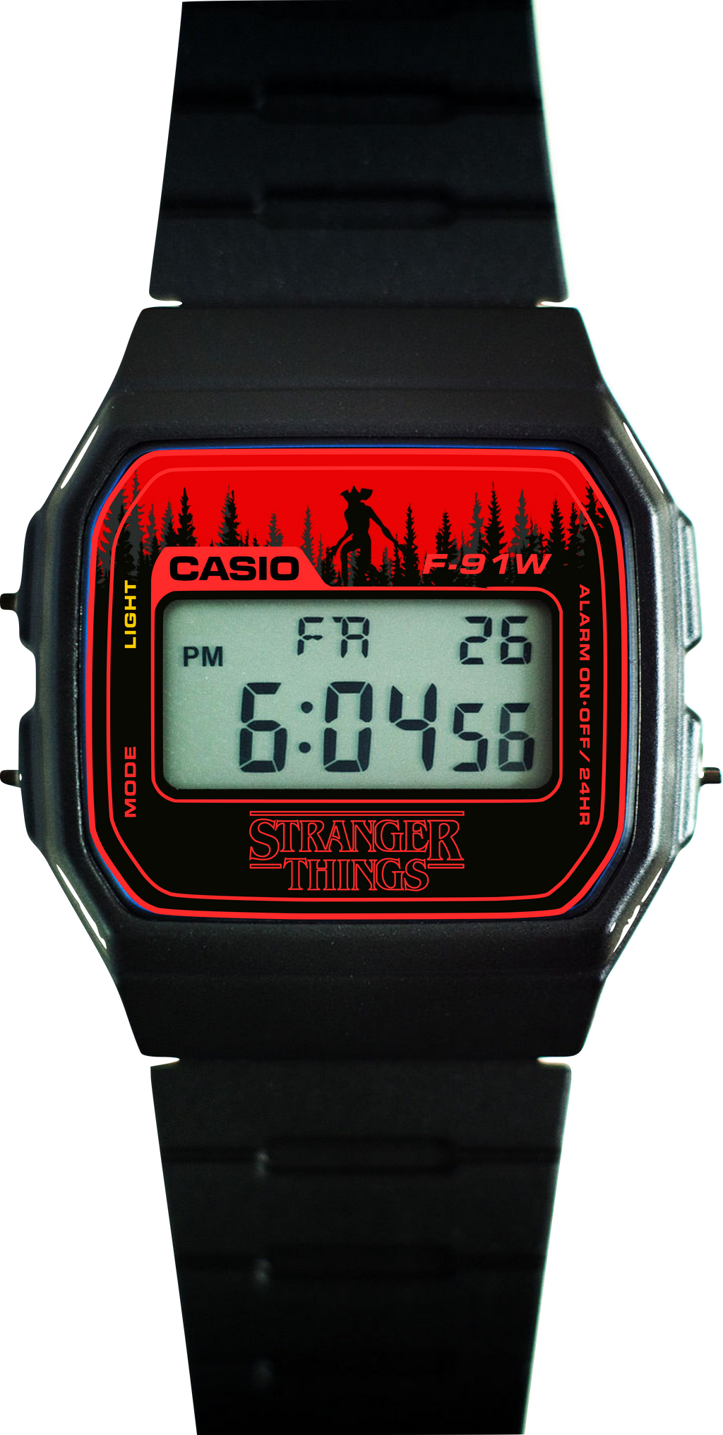 Custom Casio F91W - Custom watch face - Stranger Things Theme