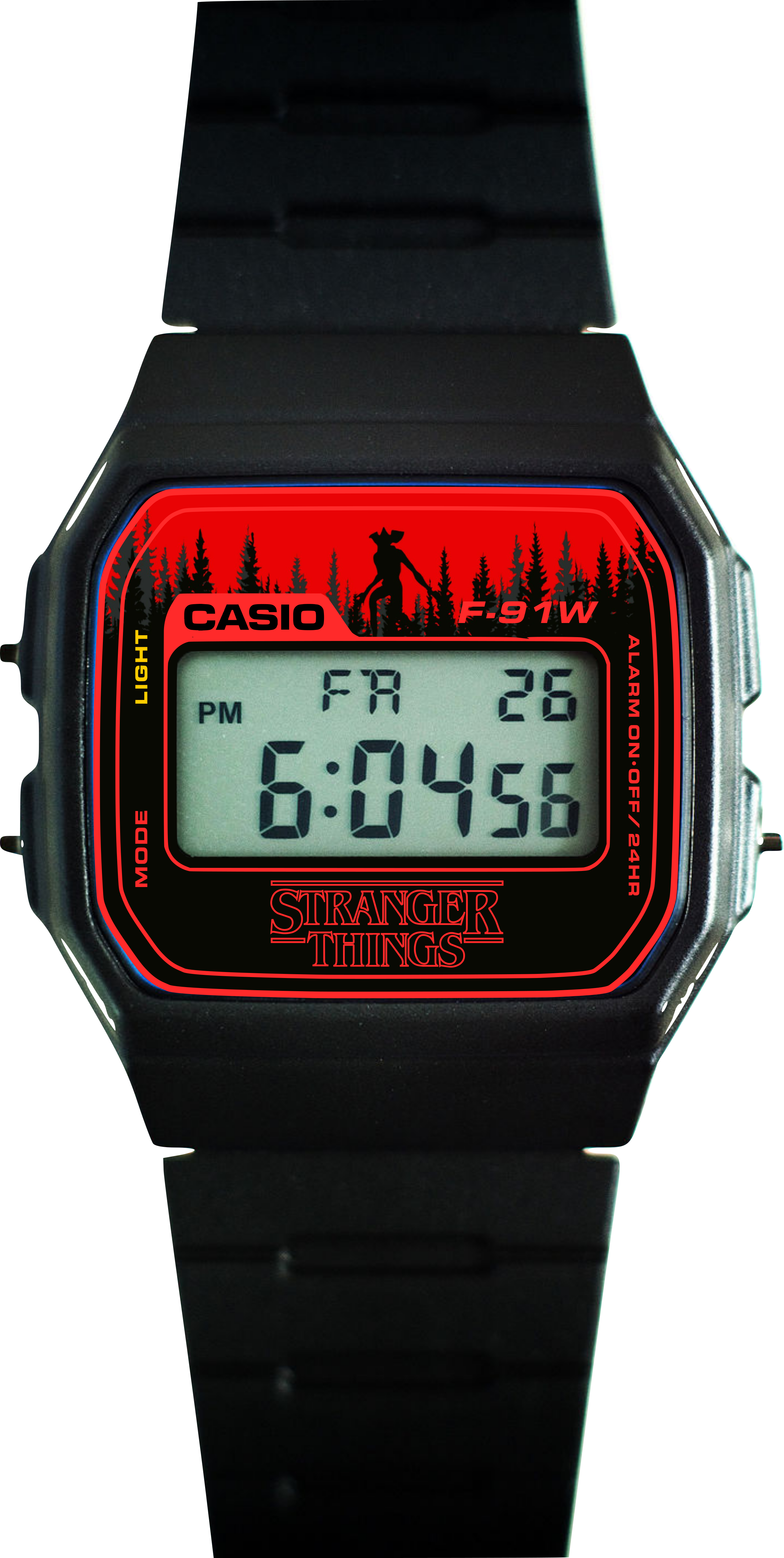 Custom Casio F91W - Custom watch face - Stranger Things Theme