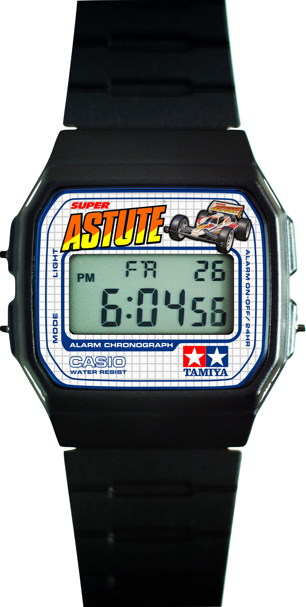 Custom Casio F91W - Custom watch face - Tamiya Mini 4wd