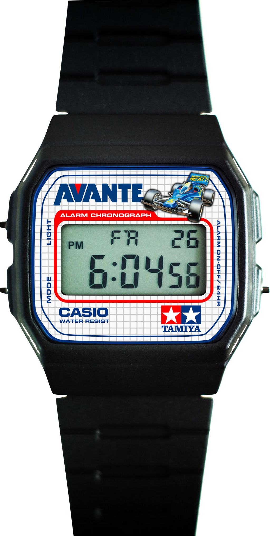 Custom Casio F91W - Custom watch face - Tamiya Mini 4wd