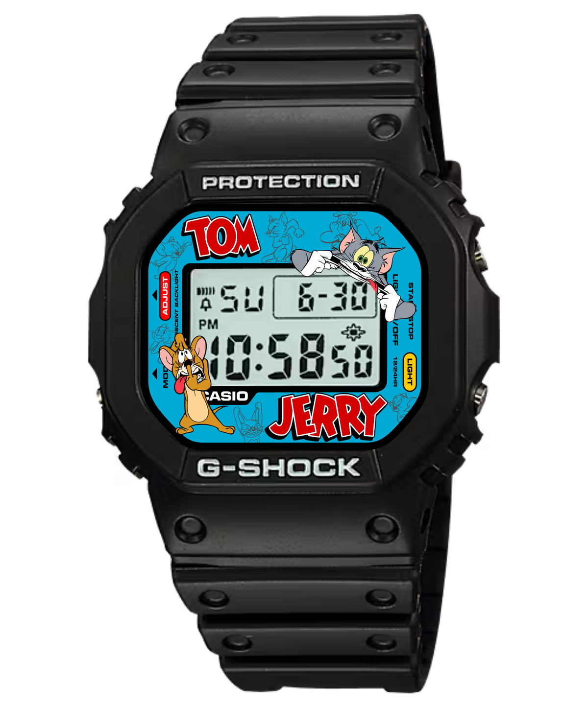Custom Casio DW5600 - Custom watch face - Tom n Jerry A