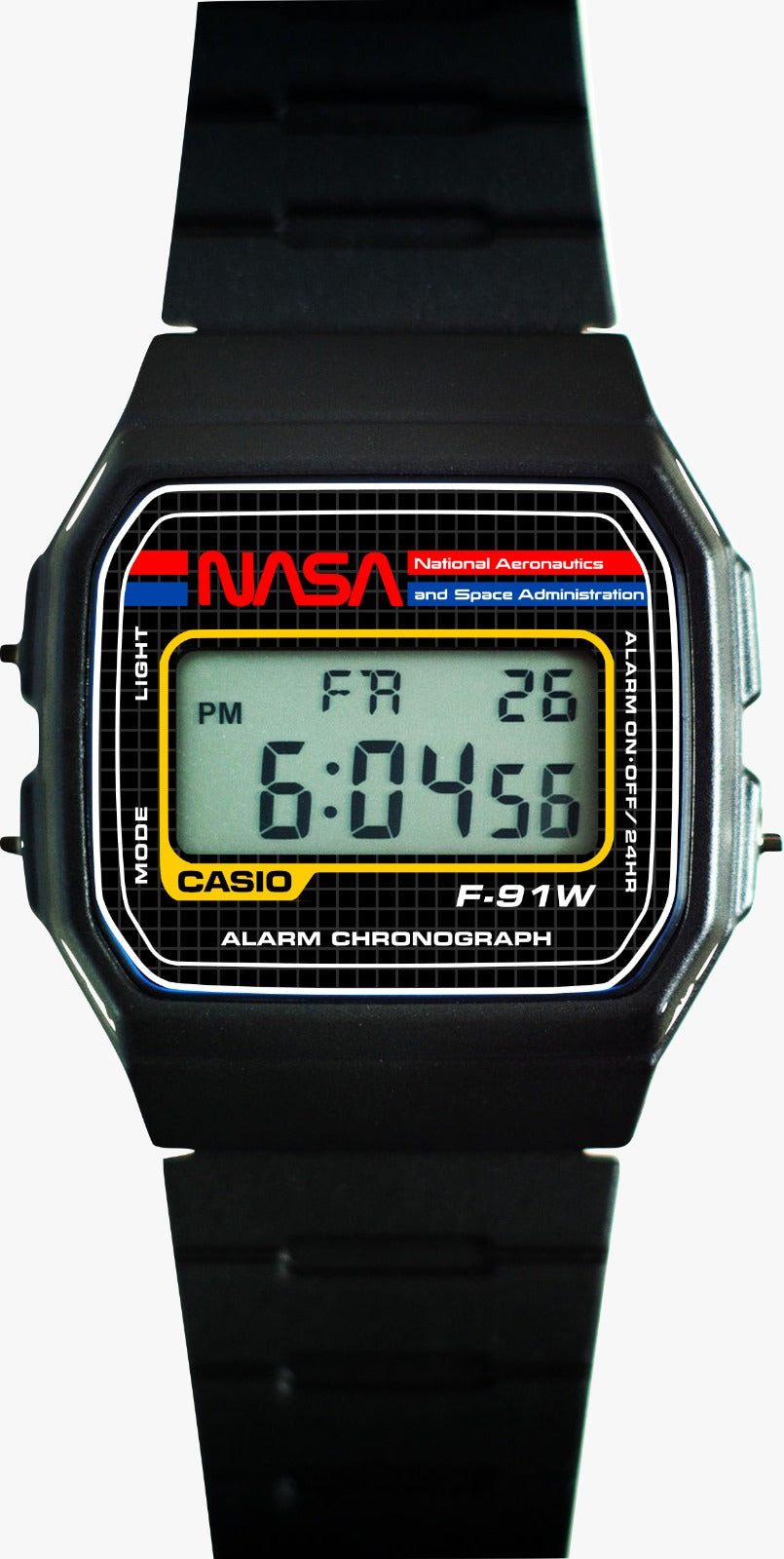 Custom Casio F91W - Custom watch face - NASA Theme