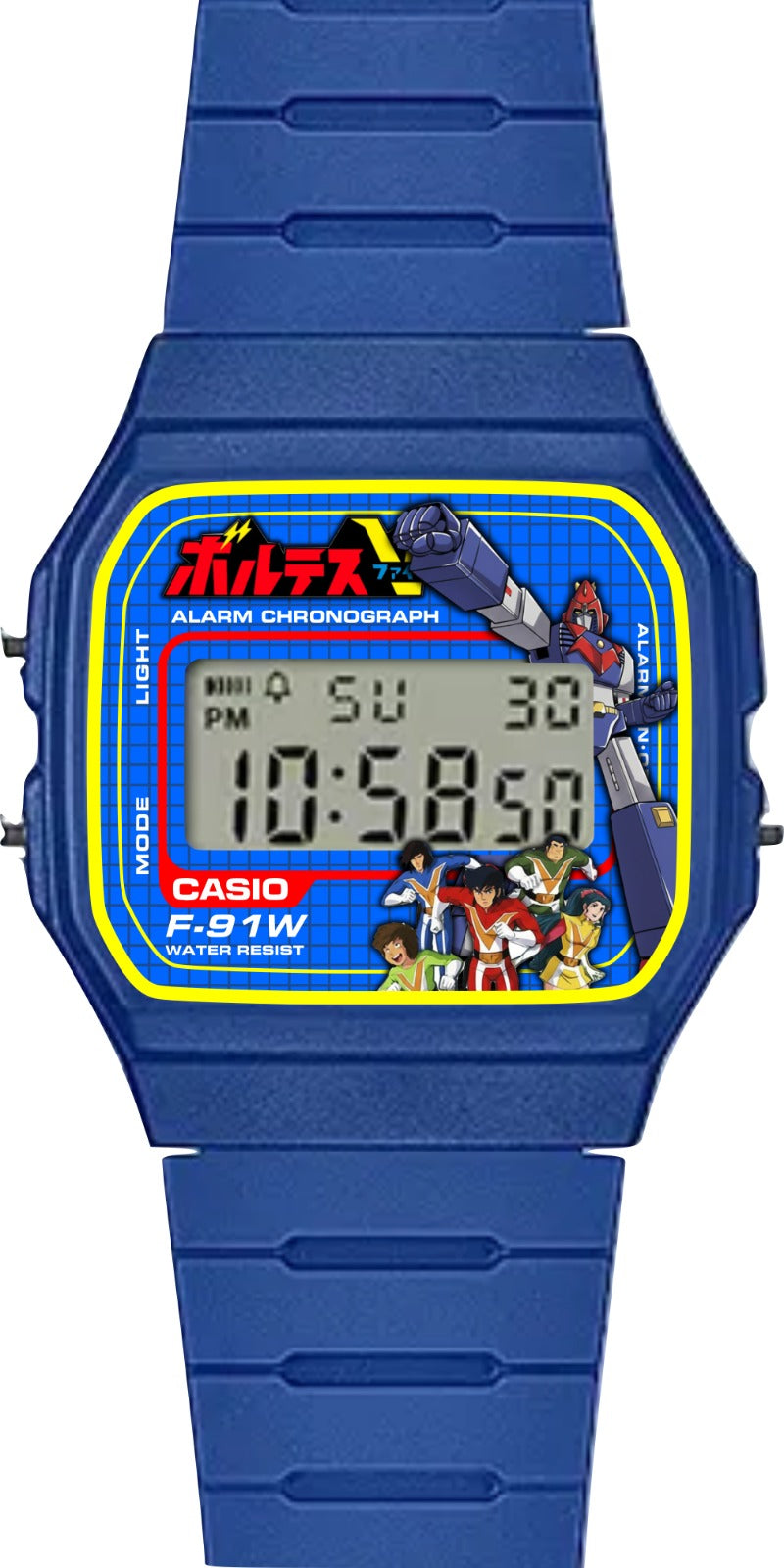 Custom Casio F91W - Custom watch face - Voltes V Theme