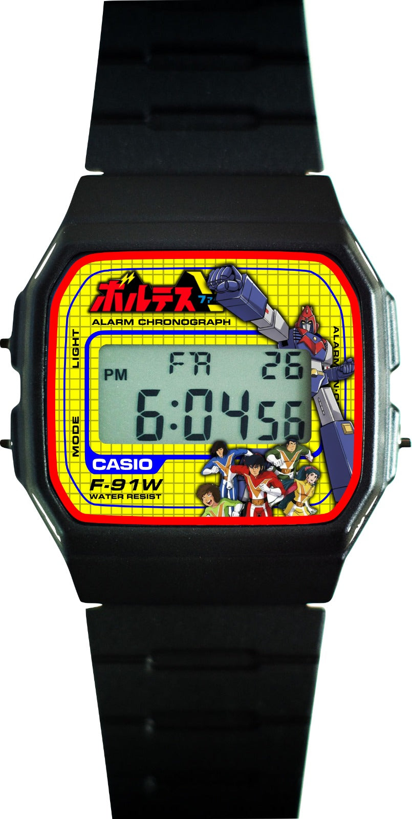 Custom Casio F91W - Custom watch face - Voltes V Theme