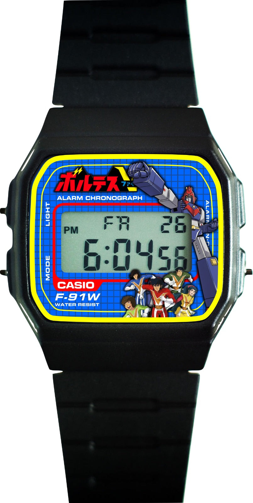 Custom Casio F91W - Custom watch face - Voltes V Theme