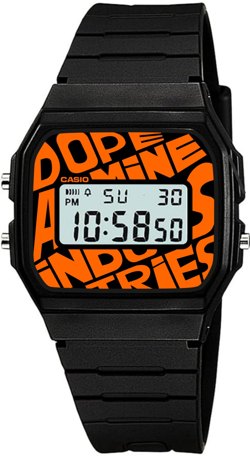 Custom Casio F91W - Custom watch face - Dopeamine Industries