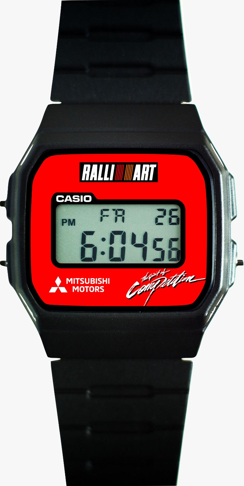 Custom Casio F91W - Custom watch face - Ralliart Tribute