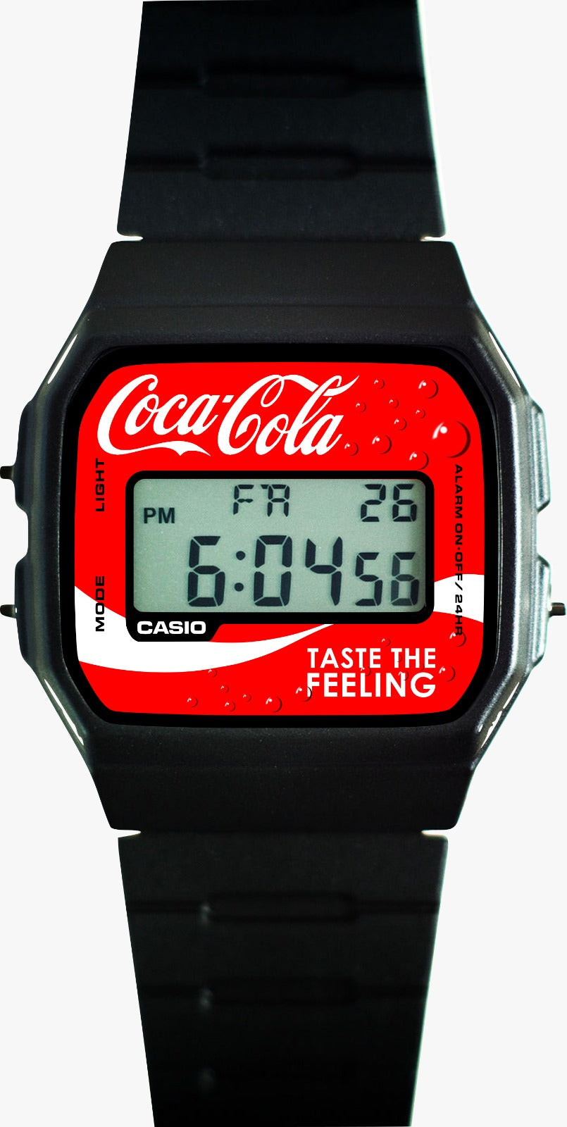 Custom Casio F91W - Custom watch face - Coca Cola Theme