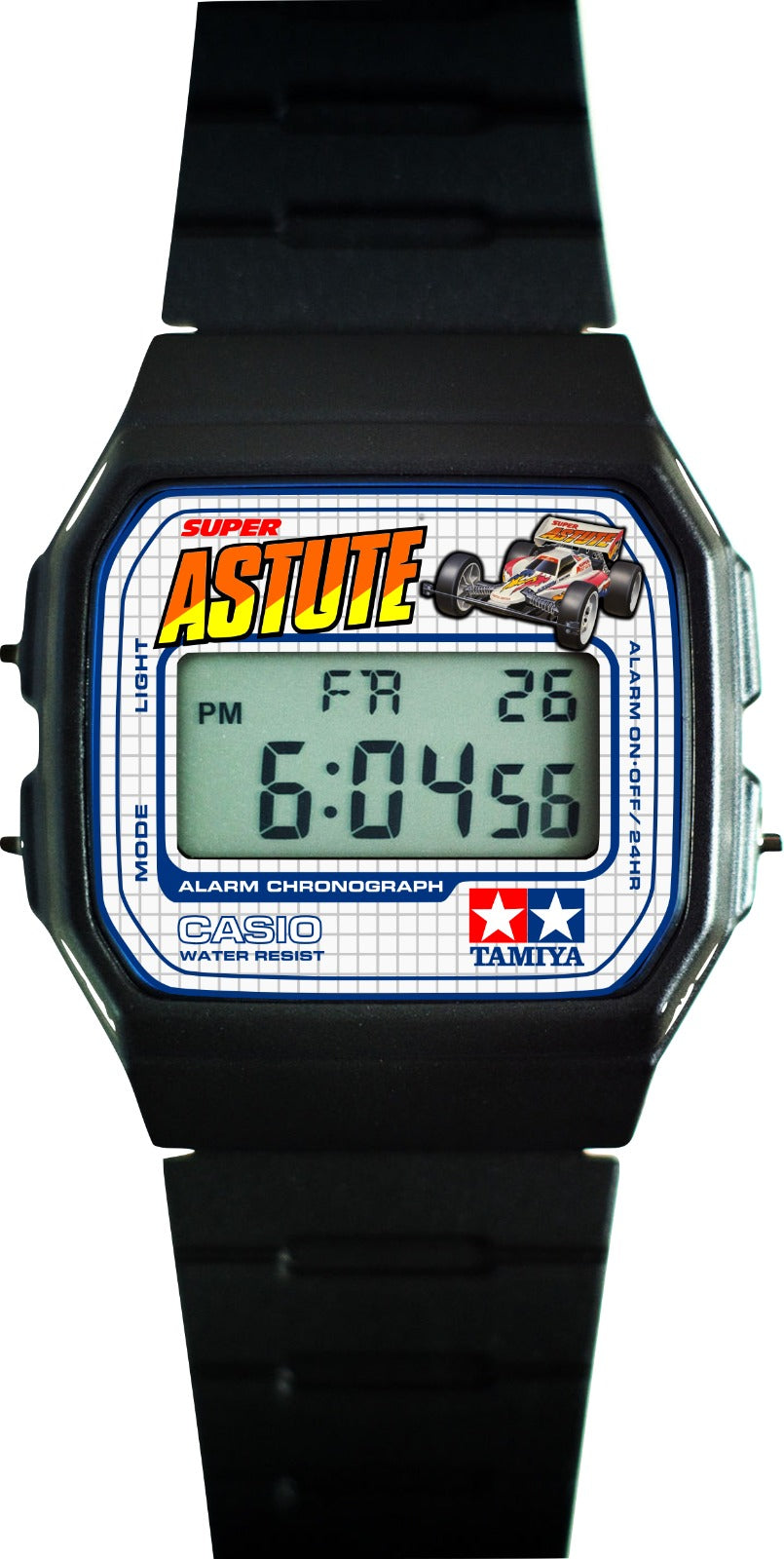 Custom Casio F91W - Custom watch face - Tamiya Mini 4wd