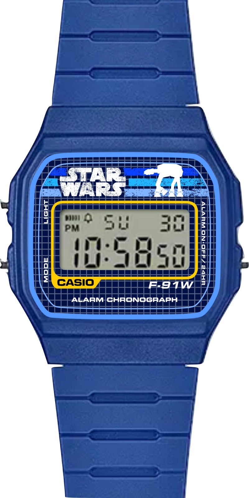 Custom Casio F91W - Custom watch face - Star Wars Theme