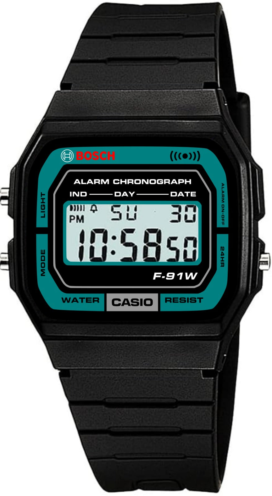 Custom Casio F91W - Custom watch face - Power Tools Tribute