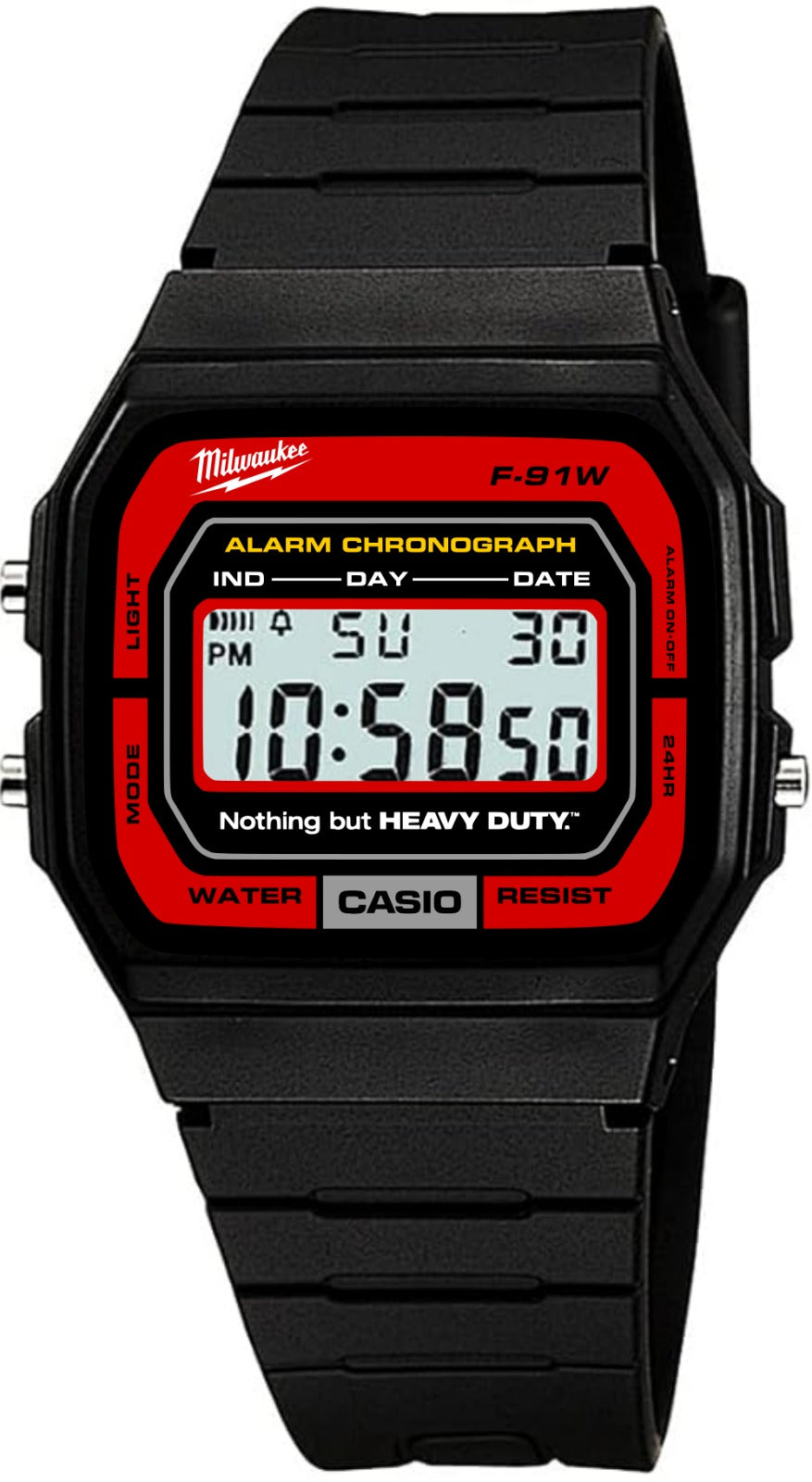 Custom Casio F91W - Custom watch face - Power Tools Tribute