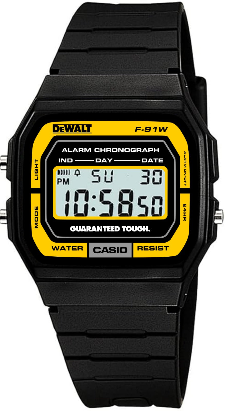 Custom Casio F91W - Custom watch face - Power Tools Tribute