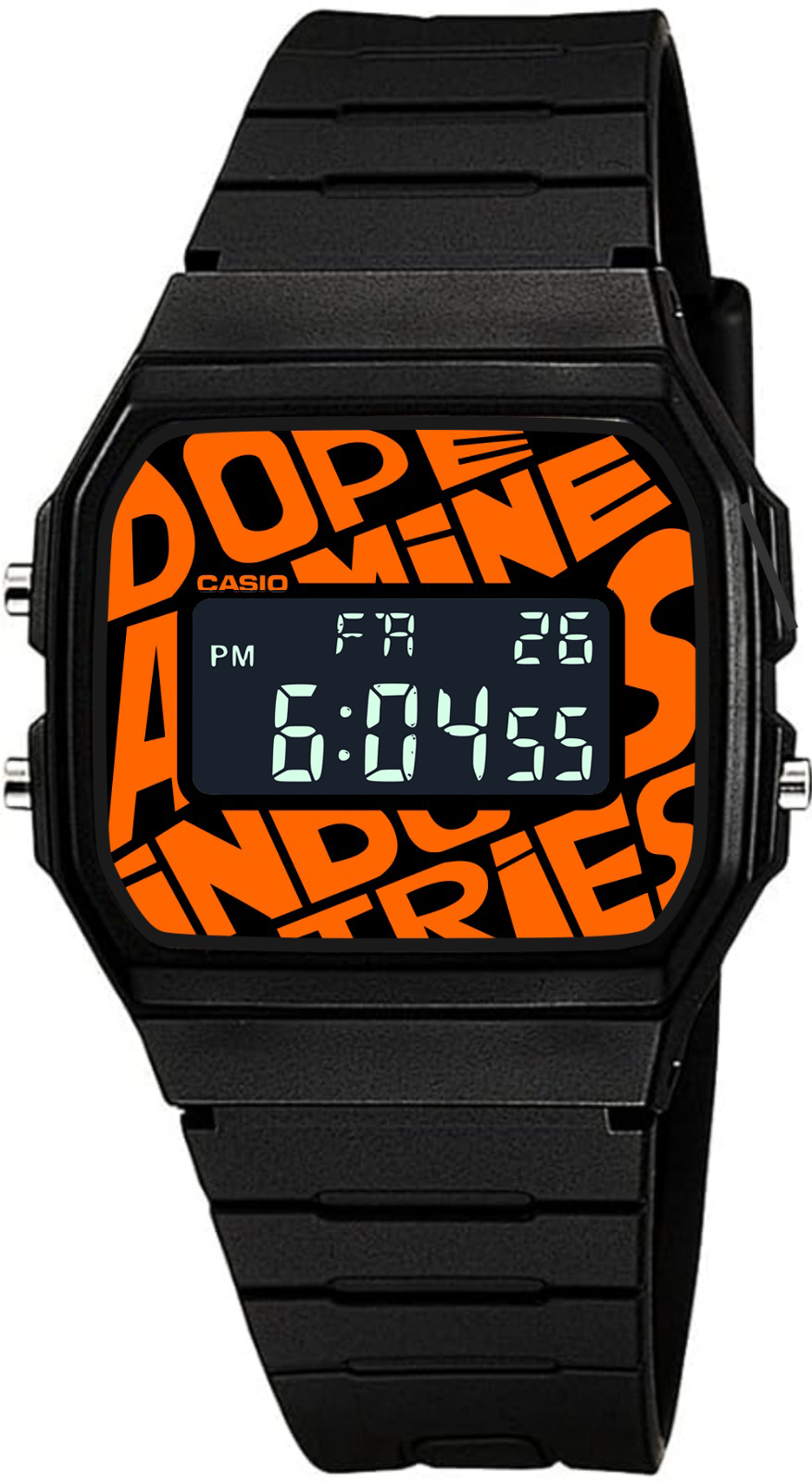 Custom Casio F91W - Custom watch face - Dopeamine Industries