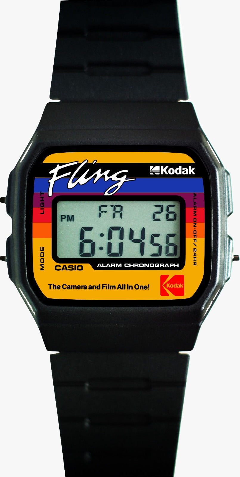 Custom Casio F91W - Custom watch face - Kodak Tribute