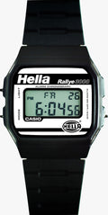 Custom Casio F91W - Custom watch face - Rally Edition Hella Tribute (White)